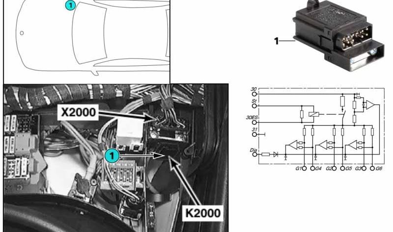 Relé de bujías de precalentamiento OEM 12212246473 para BMW E36, E34, E39, E38 (318tds y 325td). Pieza original BMW.