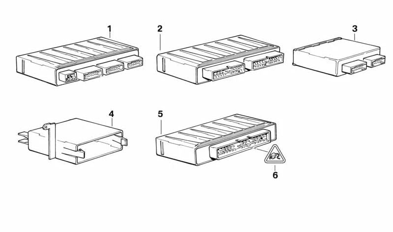 Central Control Module OEM 61358356097 for BMW E34 and E32. Original BMW piece.