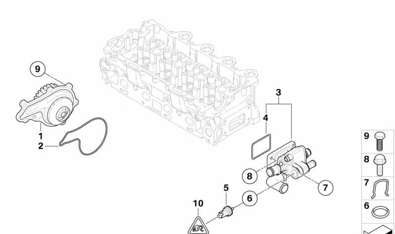 Conector eléctrico 2 pines OEM 12527542851 para MINI R55, R56, R57, R58, R59, R60, R61. Original MINI.