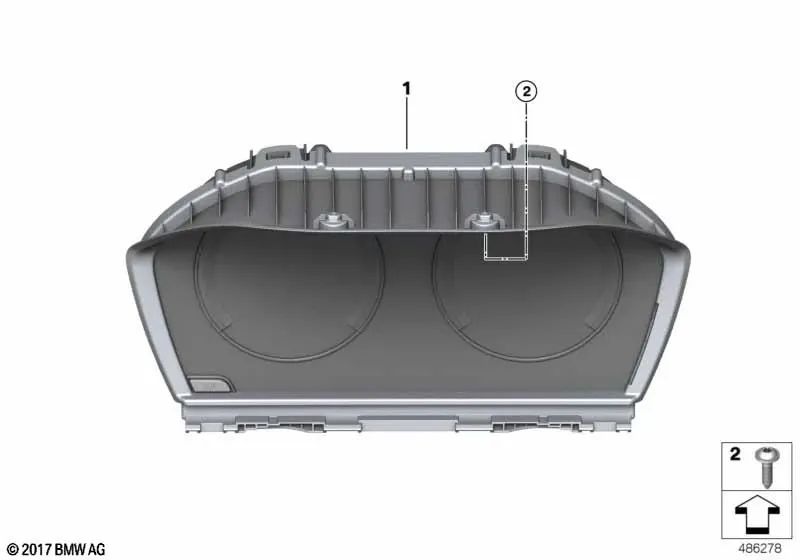Kombiinstrument OEM 62105A24599 für BMW 2er F45, F46, X1 F48, X2 F39. Original BMW.