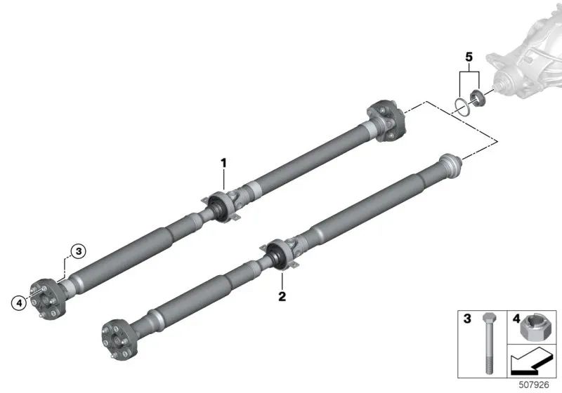 Gelenkwelle for BMW G32, G32N (OEM 26108685960). Genuine BMW