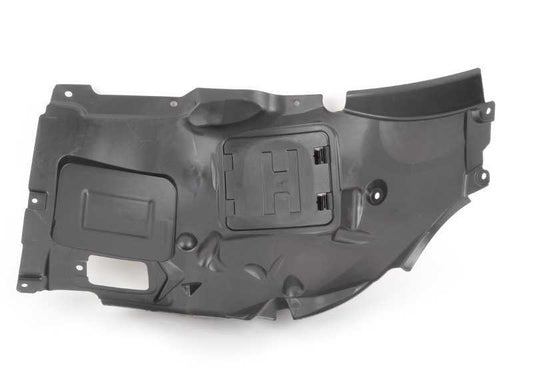 Tampa do arco da roda dianteira esquerda OEM 51717260725 para BMW Série 3 F30, F31, F30 LCI, F31 LCI. BMW genuíno.