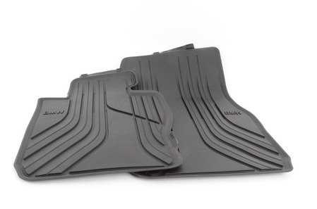 Alfombrillas delanteras todo clima OEM 51472339809 para BMW F30, F31, F34 GT y más. Original BMW.
