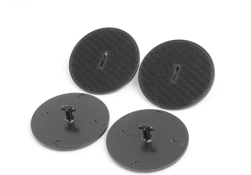 Alfombrillas de moqueta negras OEM 51472347731 para BMW X5 F15 y X6 F16. Juego completo delantero. Antideslizantes, resistentes al agua, con inserto metálico. Original BMW.