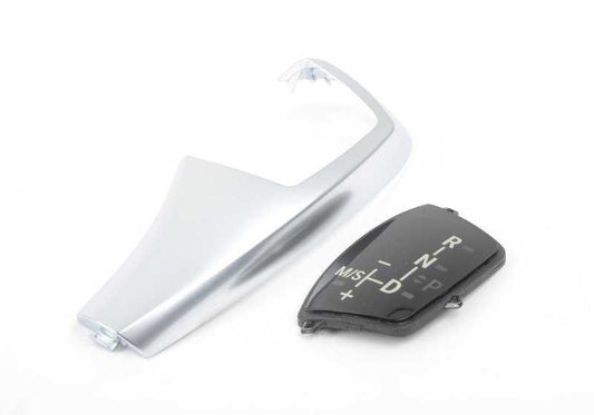 Juego de repuestos para adorno del interruptor de marcha OEM 61319116587 para BMW X5 E70, X5 E70 LCI, X6 E71, X6 E72 Hybrid. Original BMW.