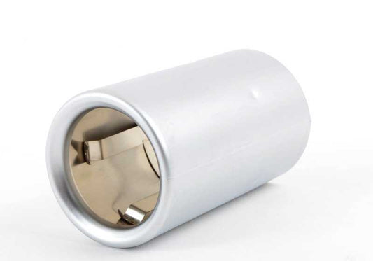 Embellecedor de escape aluminio mate OEM 18307610638 para BMW F20 125d y 125i (todos los motores y transmisiones). Da un toque deportivo y elegante. Pieza original BMW.