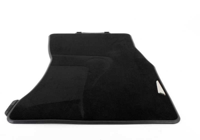 Alfombrillas de moqueta negras OEM 51472347731 para BMW X5 F15 y X6 F16. Juego completo delantero. Antideslizantes, resistentes al agua, con inserto metálico. Original BMW.