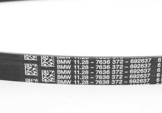 Correa poli V OEM 11287636372 para BMW E85 Z4. Pieza original BMW.