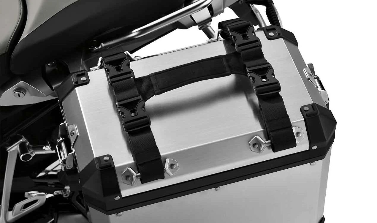 Asa de transporte OEM 77498543224 para maletas y topcase de aluminio en motos BMW R 1200 GS, R 1250 GS, F 850 GS, F 900 GS… y más. Original BMW Motorrad.