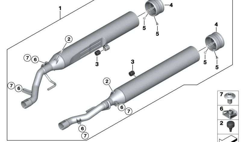 Parafuso de corpo sem colar OEM 18518529128 para motocicletas BMW R1200GS, F750GS, S1000RR... e muito mais. Originais BMW Motorrad.