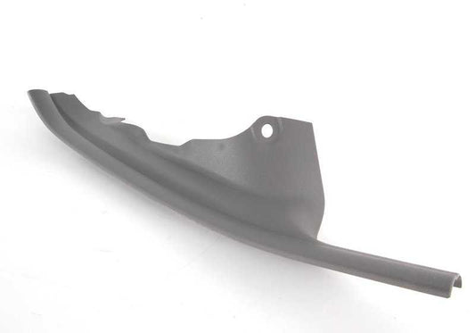 Embellecedor entrada puerta trasera derecha OEM 51477146348 para BMW E90 316d, 316i {todos los modelos compatibles}. Color gris. Original BMW.