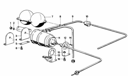 DETADA WASHER OEM 07119936207 for BMW E21, E12, E24, E23, 114, 1502, 1600, 2002, 1800, 2500, 2800. Original BMW.