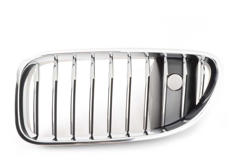 Rejilla de adorno delantera izquierda OEM 51137212855 para BMW Serie 6 F06, F12, F13. Original BMW.