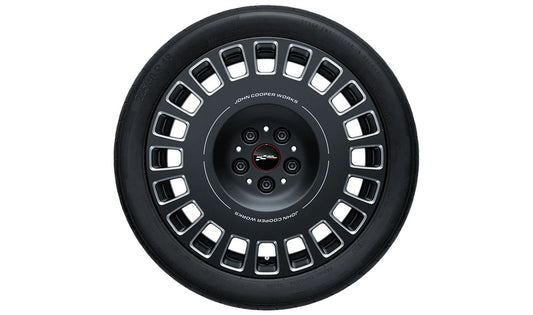 Complete wheel game JCW Rallye Spoke 992 OEM 36115B30824 for Mini Aceman J05 (05/2023 - 03/2025). Original Mini.