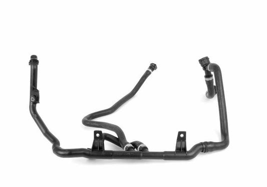 Conduzione del flusso di ritorno del riscaldamento per BMW 1 E82 Serie, E88 Series 3 E90, E91, E92, E93 X1 E84 (OEM 17127548222). BMW originale.