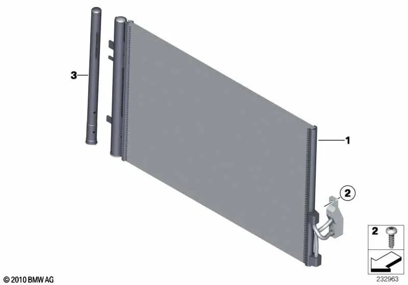 Dryer supplement OEM 64509247489 for BMW X3 F25, X4 F26. Genuine BMW.