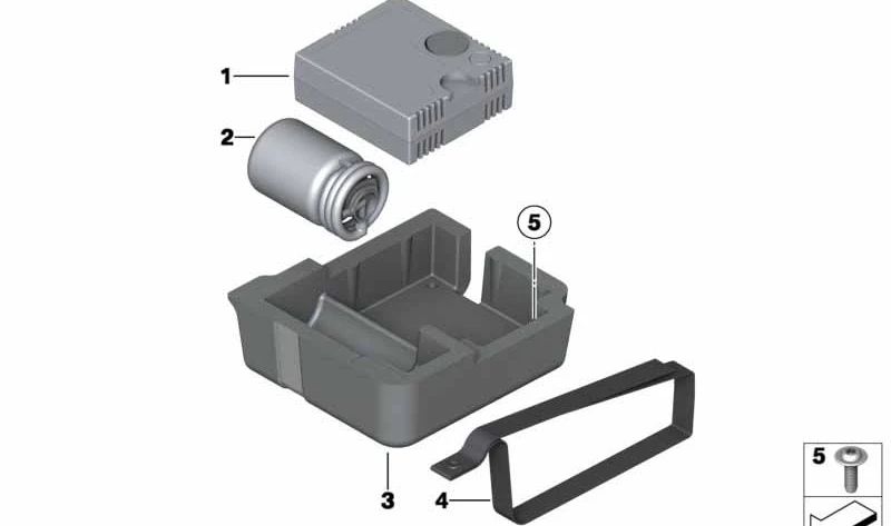 Cinta de velcro OEM 71106796153 para BMW X3 F25 y BMW X4 F26. Original BMW.