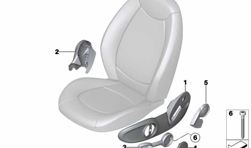 Maniglia esterna sinistra OEM 52109802701 per MINI Countryman R60 (01/2010-10/2016). MINI originale.