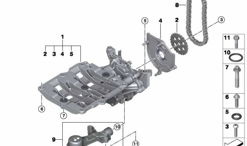 Zulassungsrohr mit Board OEM 11417810773 für BMW F20, F21, F22, E90, E91, E92, E93, F30, F31, F34, F32, F33, F36, F07, F10, F11, E84, F25, F15. Original BMW