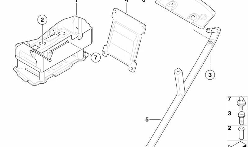 Cubierta inferior del motor OEM 51717020587 para BMW Serie 3 E46. Pieza original BMW.