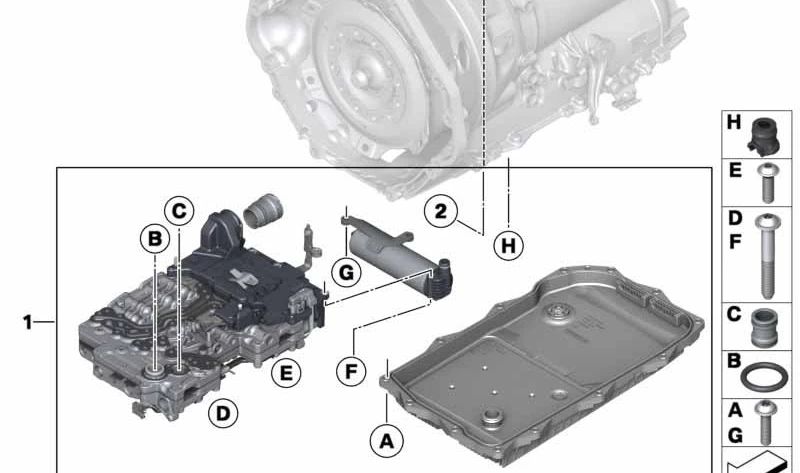 Mechatronik -Reparaturkit für BMW X3 G01, X4 G02 (OEM 24345A131A8). Original BMW