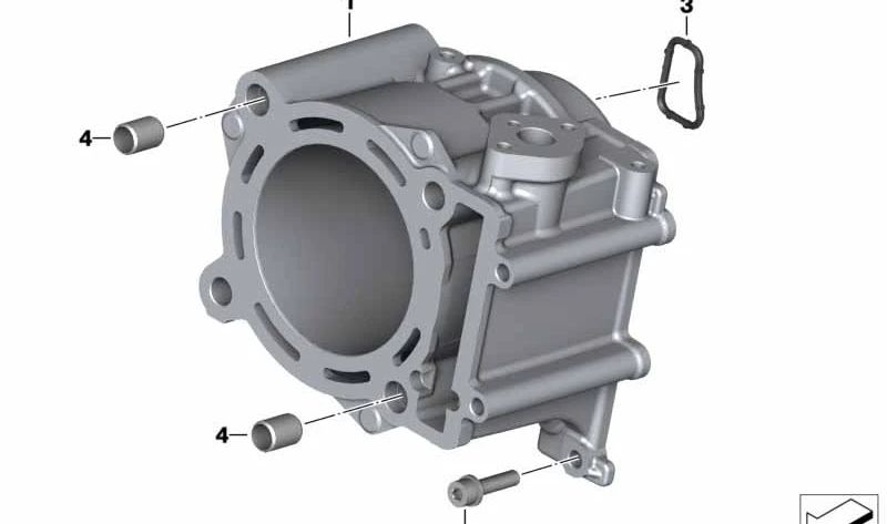 Juego de casquillos de empalme OEM 11118405726 para motos BMW C 400 GT, C 400 X... y más. Original BMW Motorrad.