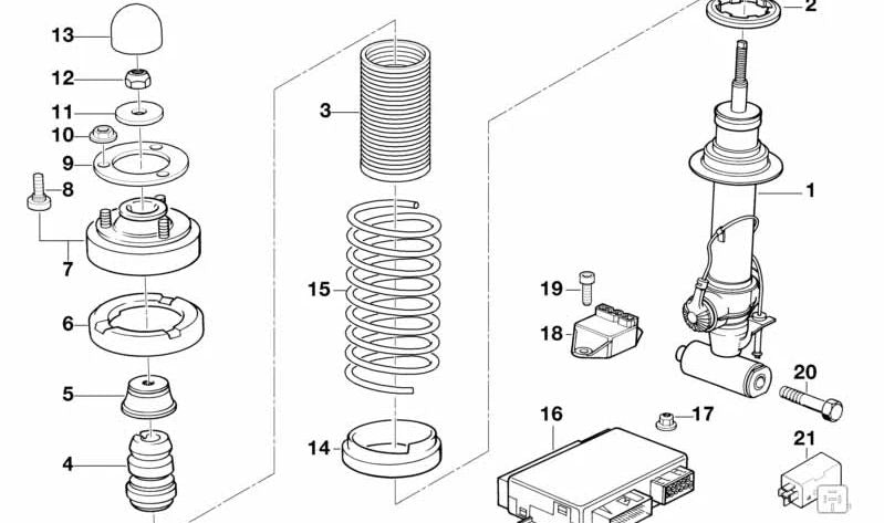 Lavadora de vedação para BMW 5 E34 Series, série 6 E24, 7 E32 Series (OEM 33521129567). BMW original