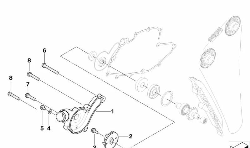 Arandela 5,5x11,5x1 mm OEM 11517714713 para moto BMW G 450 X (K16, DX45). Original BMW Motorrad.