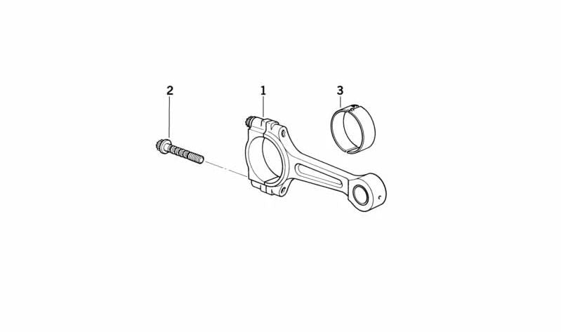 Semicojinete amarillo OEM 11241460067 para motos BMW K 1200 GT, K 1200 RS, K 75... y más. Original BMW Motorrad.