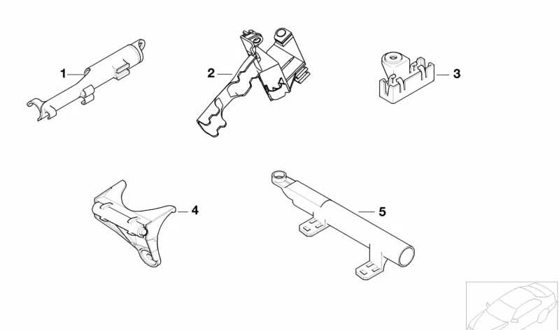 Suporte de conexão para BMW Série 7 E38, X5 E53 (OEM 61138352624). BMW original