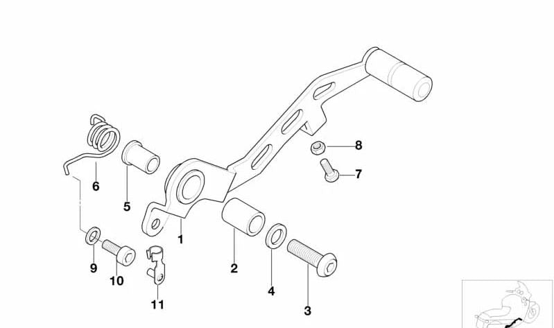 Casquillo de cojinete OEM 35211450230 para motos BMW K1200S, K1300S, K1200GT, R1150GS... y más. Original BMW Motorrad.