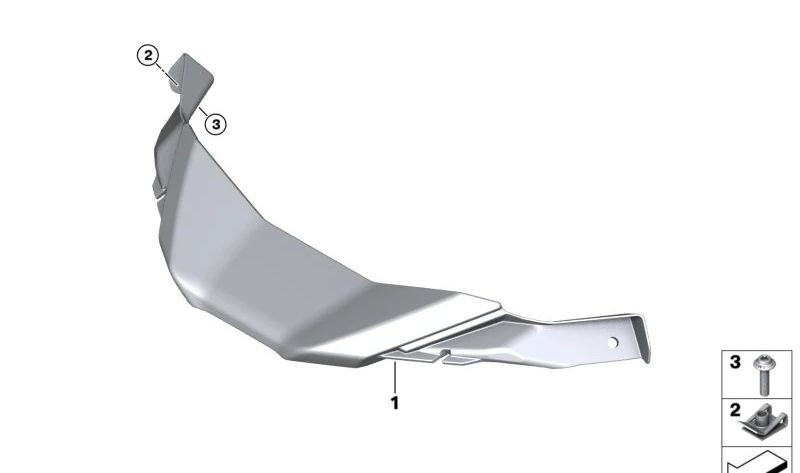 Carcasa central OEM 46637924417 para BMW Motorrad S 1000 RR (SK67) modelos 2022-2024. Pieza original BMW Motorrad.