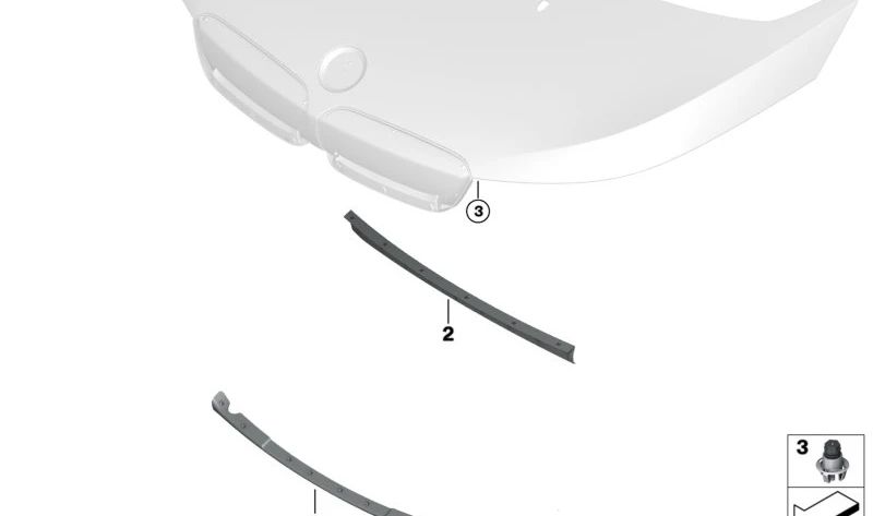 Junta de estanqueidad OEM 51767299132 para BMW i3 (I01). Original BMW.