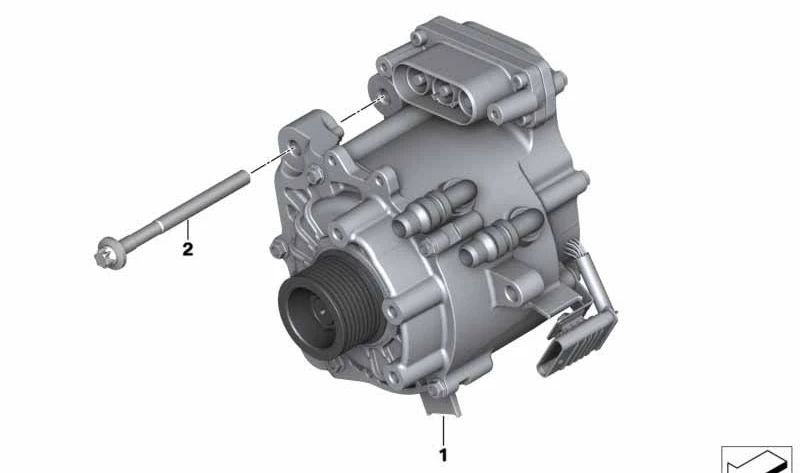 Motor de inicialização OEM 12317649390 para BMW F45, I12, I15. BMW original.