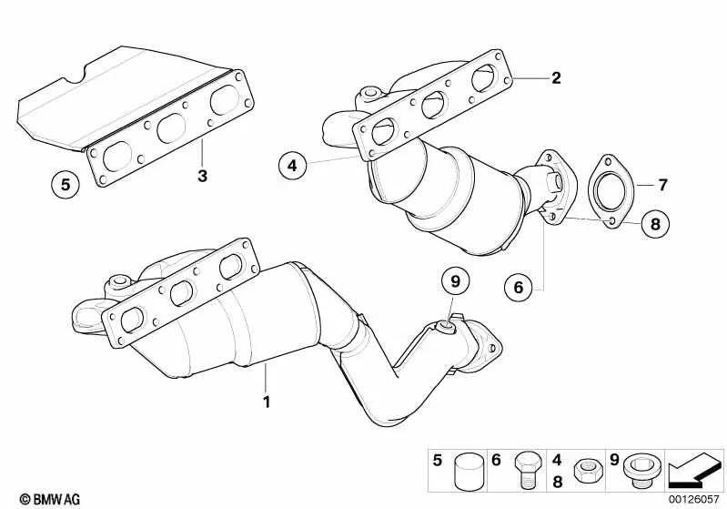 Shock absorber part for BMW E60, E61 (OEM 11627522386). Original BMW.