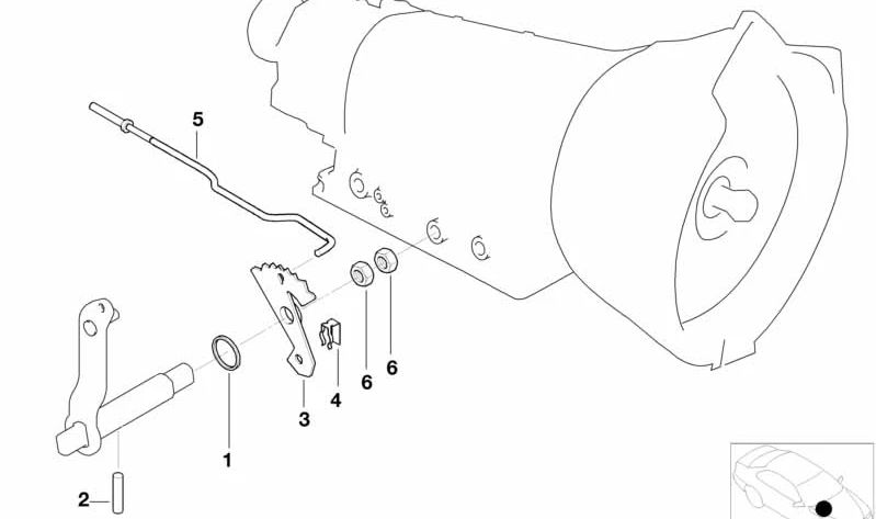 Retén del árbol de transmisión OEM 24521219551 para BMW E36, E34, E39. Original BMW.