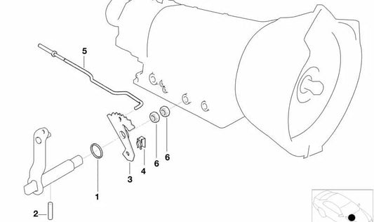 Retén del árbol de transmisión OEM 24521219551 para BMW E36, E34, E39. Original BMW.