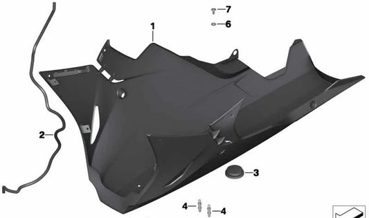 Tubo flexible de combustible OEM 16117718574 para BMW Motorrad K42 HP4, K46 S 1000 RR, K47 S 1000 R. Original BMW Motorrad.