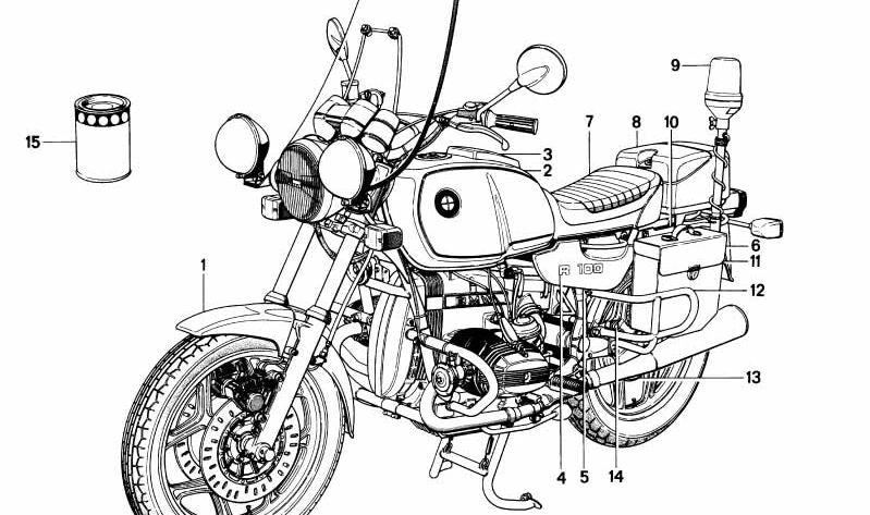 Caja para equipo de radio OEM 46541234539 para BMW Motorrad R248 (todos los modelos compatibles). Pieza original BMW.