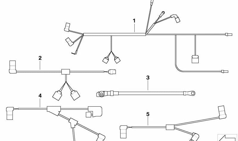 Cableado de arranque y sensor de presión OEM 12517838518 para BMW E90, E92, E93 M3 (motor S65). Original BMW.