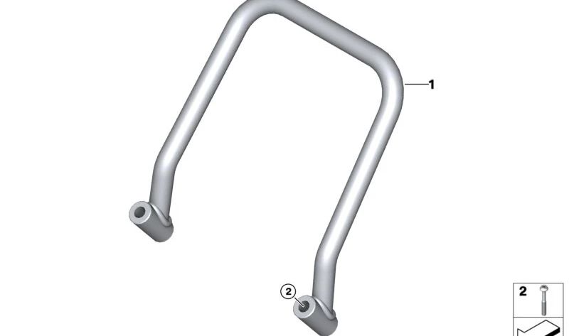 Soporte navegador OEM 65908396867 para BMW Motorrad R1200GS, R1250GS, F750GS, F850GS, S1000XR, K1600GT, K1600GTL, R1200RT, R1250RT. Original BMW Motorrad.