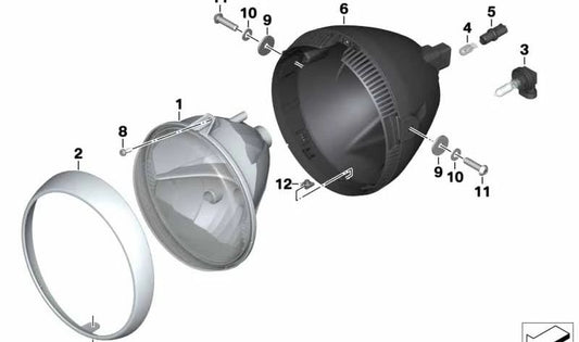 Arruela dentada OEM 63122306753 para motocicletas BMW G650X, R850C, R1200C, HP2 Enduro, R1200R... e muito mais. Originais BMW Motorrad.