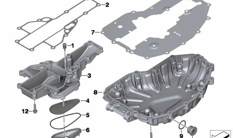 Tamiz de aceite OEM 11417690445 para motos BMW F700GS, F800GT, F650GS, F800GS... y más. Original BMW Motorrad.