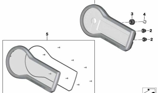 Conjunto de instrumentos OEM 62111691882 para BMW Motorrad R1200R, R1250R, R1200RS, R1250RS. Originais BMW Motorrad.