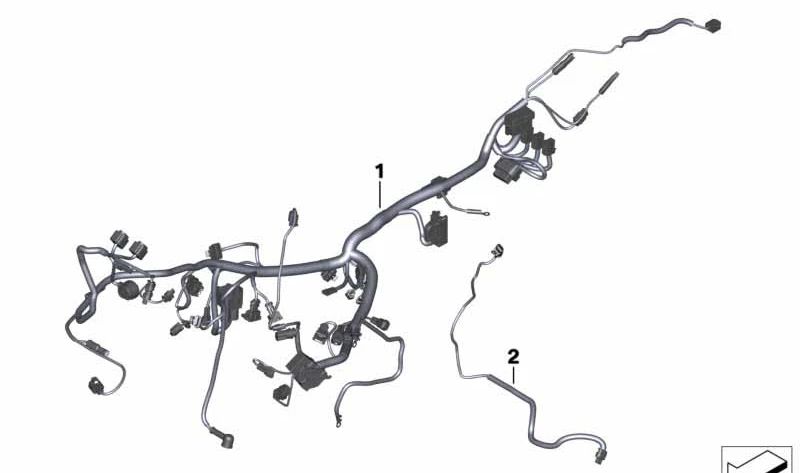 Mazo de cables principal OEM 61119457284 para motos BMW Motorrad G 310 R (K03) 2020-2026. Original BMW Motorrad.