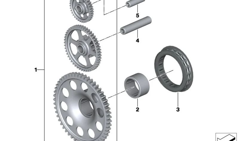 Casquillo de aguja HK2820 OEM 33358544913 para motos BMW C evolution, R 1300 GS, R 1300 GS Adventure… y más. Original BMW Motorrad.