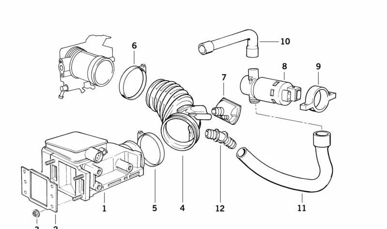 IM Valve L OEM 13411435995 pour BMW E36 316i, 318i, 318is et E34 518i avec moteur M40 / M42. BMW d'origine.
