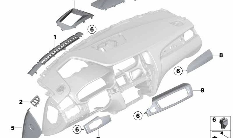 Degré de fenêtre côté gauche pour BMW F25, F26. BMW d'origine.