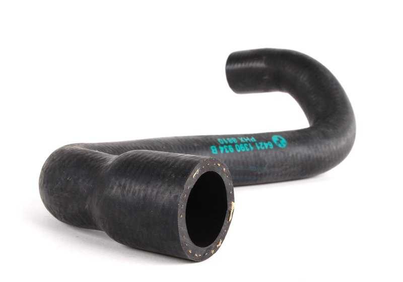 Tube de connexion Valve de moteur OEM 64211390934 pour BMW E34, E32 530i avec moteur M60. Pièce du système de réfrigération. BMW d'origine.