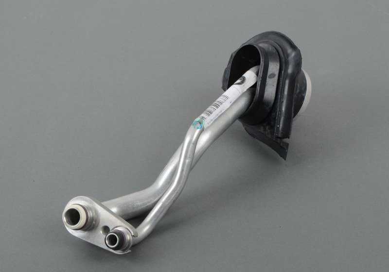 Tubo doble para aire acondicionado OEM 64536908907 para BMW E46 {316i, 316Ci} con motores M43 y N40. Compatible con modelos manuales y automáticos. Original BMW.